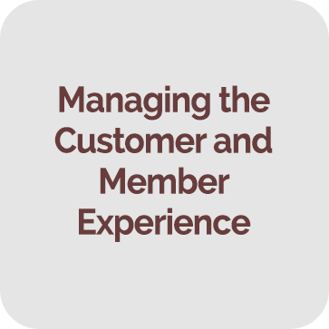 Managing the Customer and Member Experience courses include: LifeStage Consulting Skills, and more.